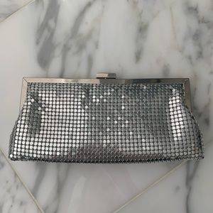 Silver clutch/handbag